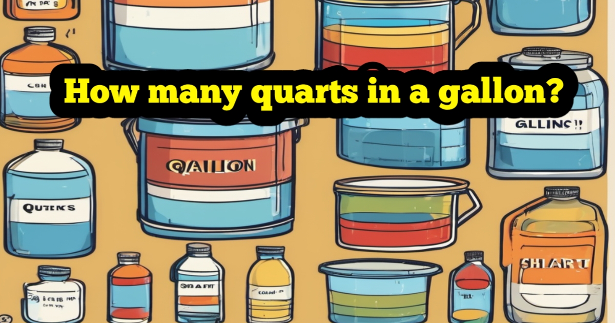 how many quarts in a gallon